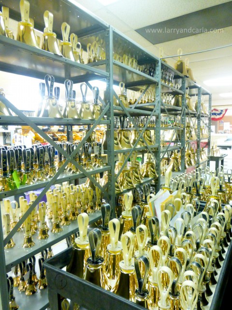 Handbells at the Malmark factory