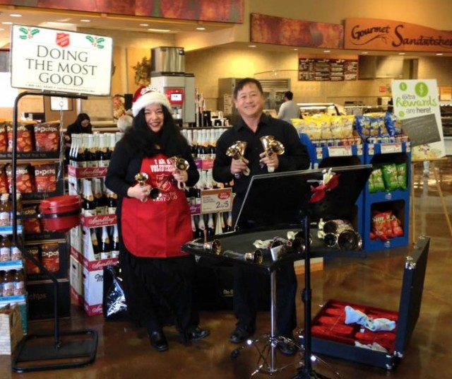 Salvation Army Red Kettle - handbell duo