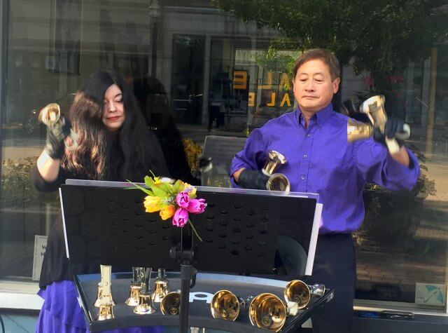 Four-in-hand handbell duets in Holland, Michigan