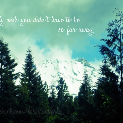 Larry and Carla long-distance LDR quote - I only wish you didn&amp;#039;t have to be so far away 2