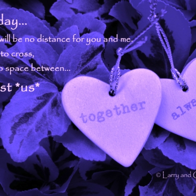 Larry and Carla long-distance LDR quote - One day there will be no distance