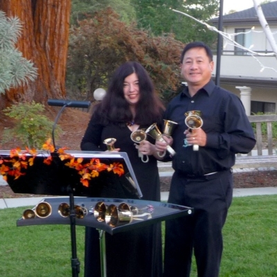 Handbell duo Larry and Carla - Caritas Service of Remembrance, 2013