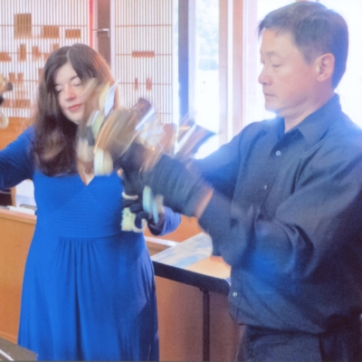 Handbell duo Larry and Carla - Worship Service in California
