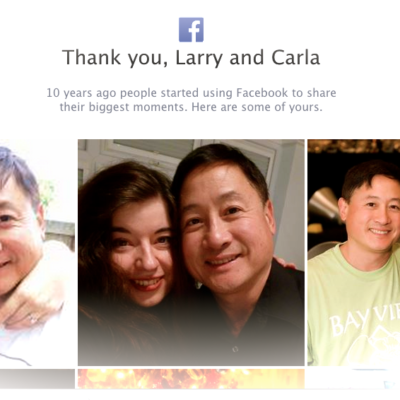 Larry and Carla - long-distance couple - Facebook moments