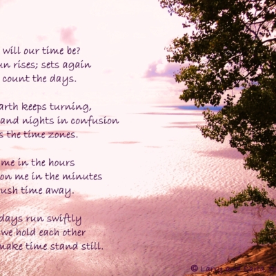 Larry and Carla long-distance LDR quote - When will our time be, haiku