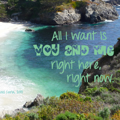 Larry and Carla long-distance LDR quote - All I Want is You and Me