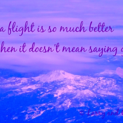 Larry and Carla long-distance LDR quote - Taking a flight
