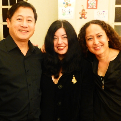 Larry and Carla with Jay Jordana - Holiday concert in San Jose, CA