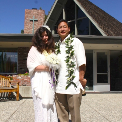 Larry and Carla - Long-distance relationship ldr couple - married at LAUMC, California