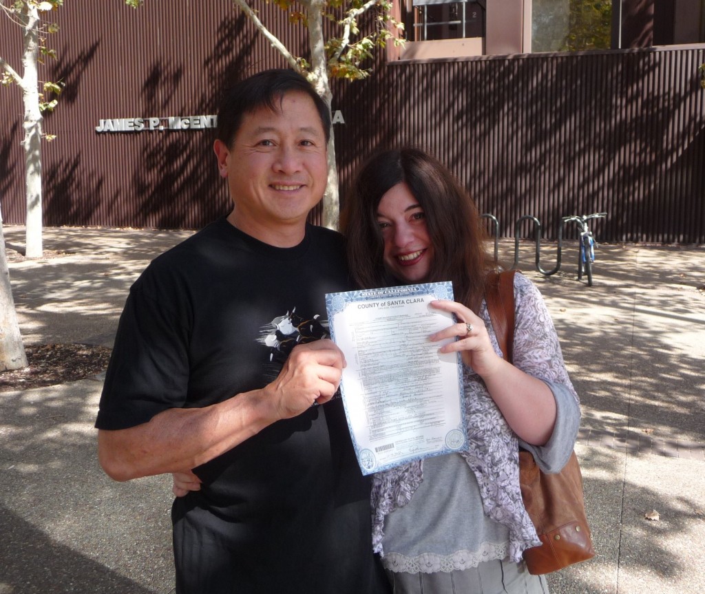 Larry and Carla LDR - Marriage certificate for AOS Green Card process