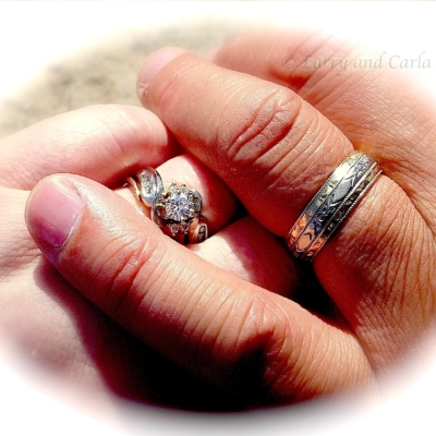 Larry and Carla - Long-distance relationship ldr couple - Wedding rings!