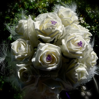 Larry and Carla - Long-distance relationship ldr couple - Wedding bouquet