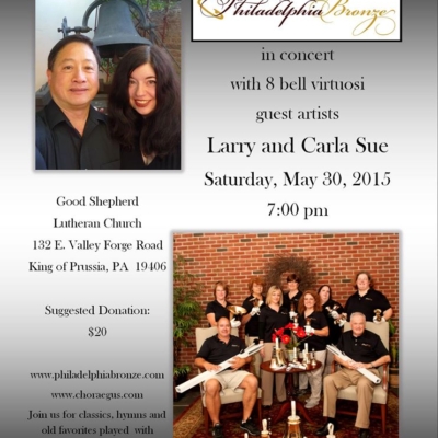 Handbell duo Larry and Carla in Concert with Philadelphia Bronze - May 2015