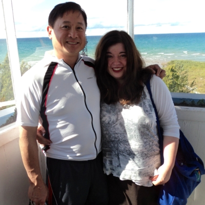 Larry and Carla - LDR - at Mission Point Lighthouse, Michigan