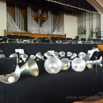 Bass bells in The John M Hall Auditorium