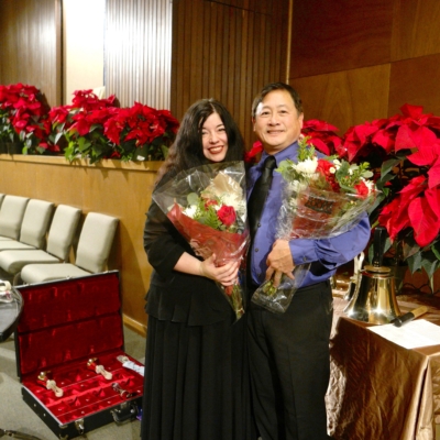Handbell duo Larry and Carla - VoiceWorks Concert Redwood City