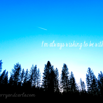 Larry and Carla long-distance ldr quote - I&#039;m always wishing to be with you 