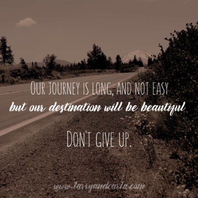 long-distance relationship LDR quote - our journey is long, but don't give up