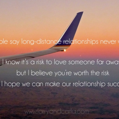 long-distance relationship LDR quote - you're worth the risk