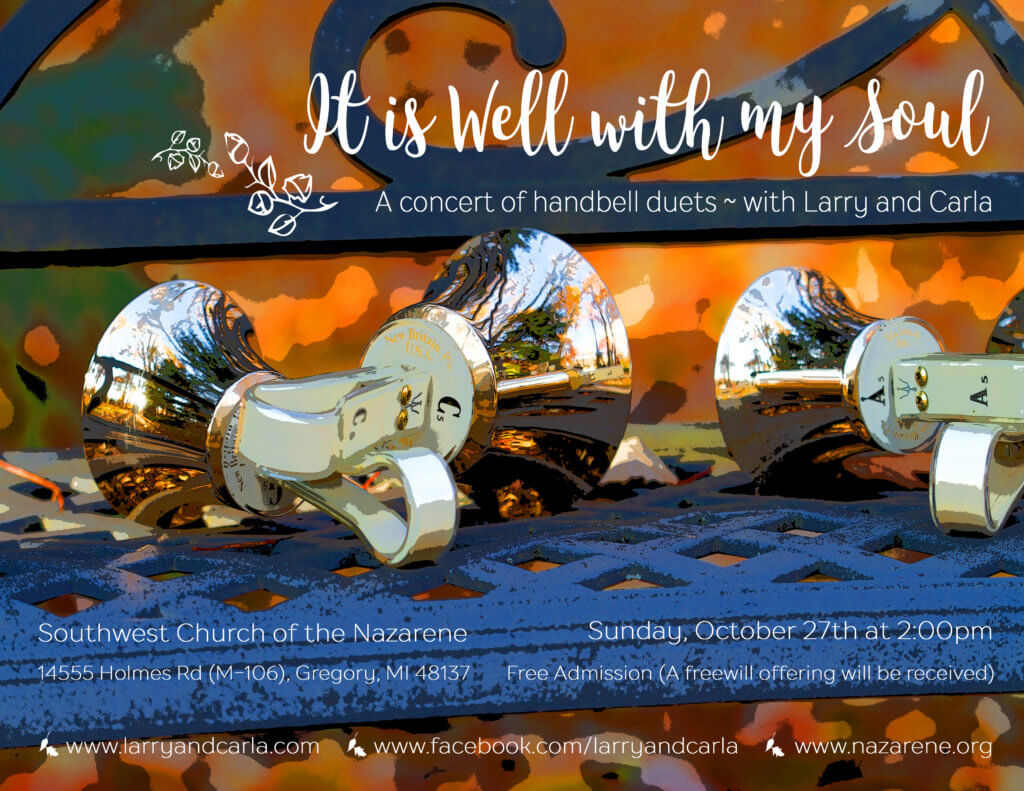 Handbell duet concert with Larry and Carla