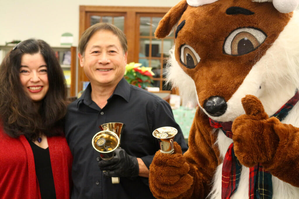 holiday events with handbell duo Larry and Carla