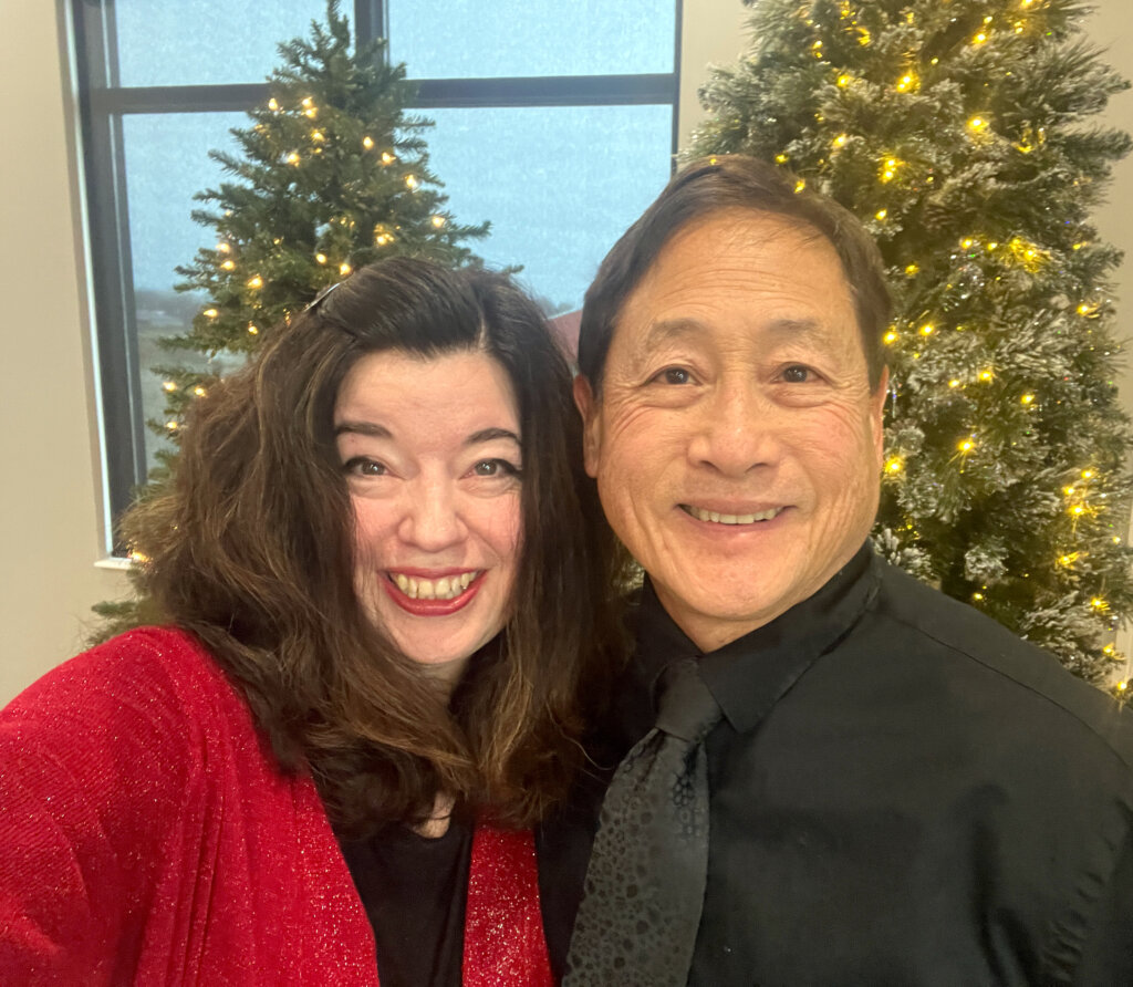 Christmas handbell performers