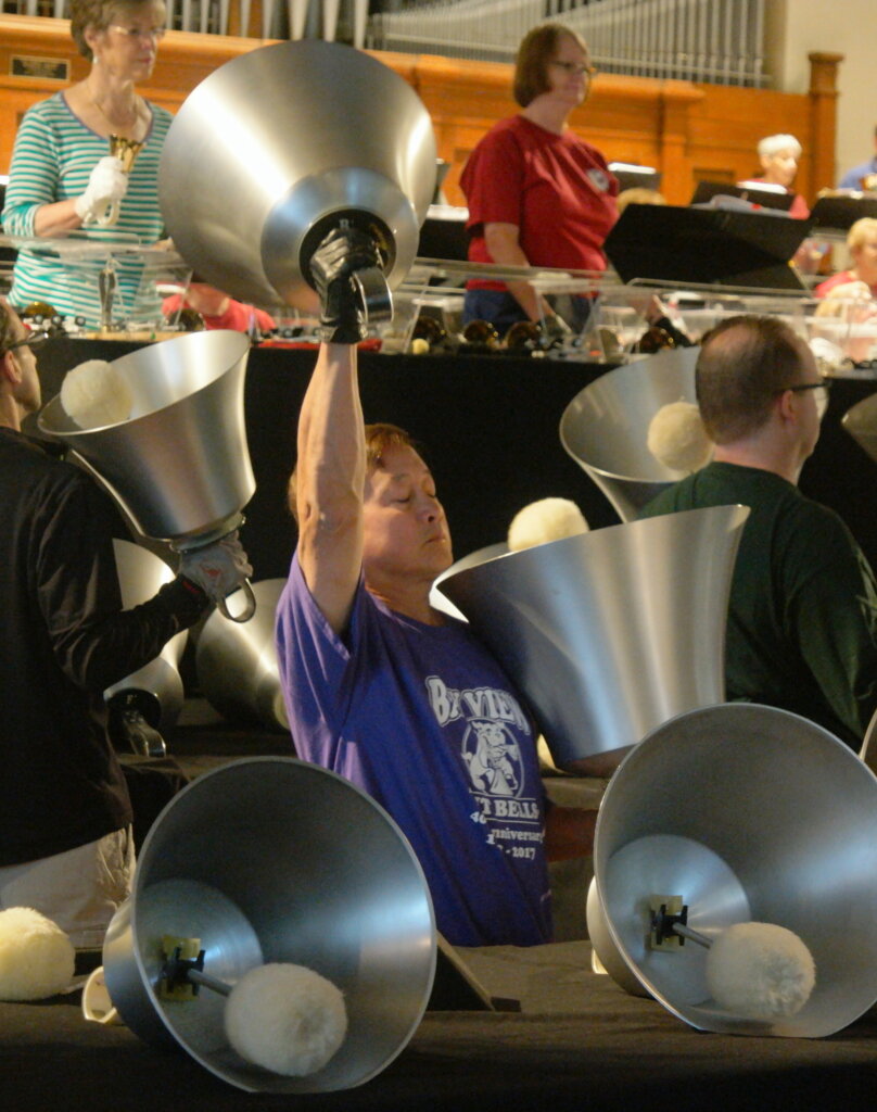 Larry Sue - bass handbell expert