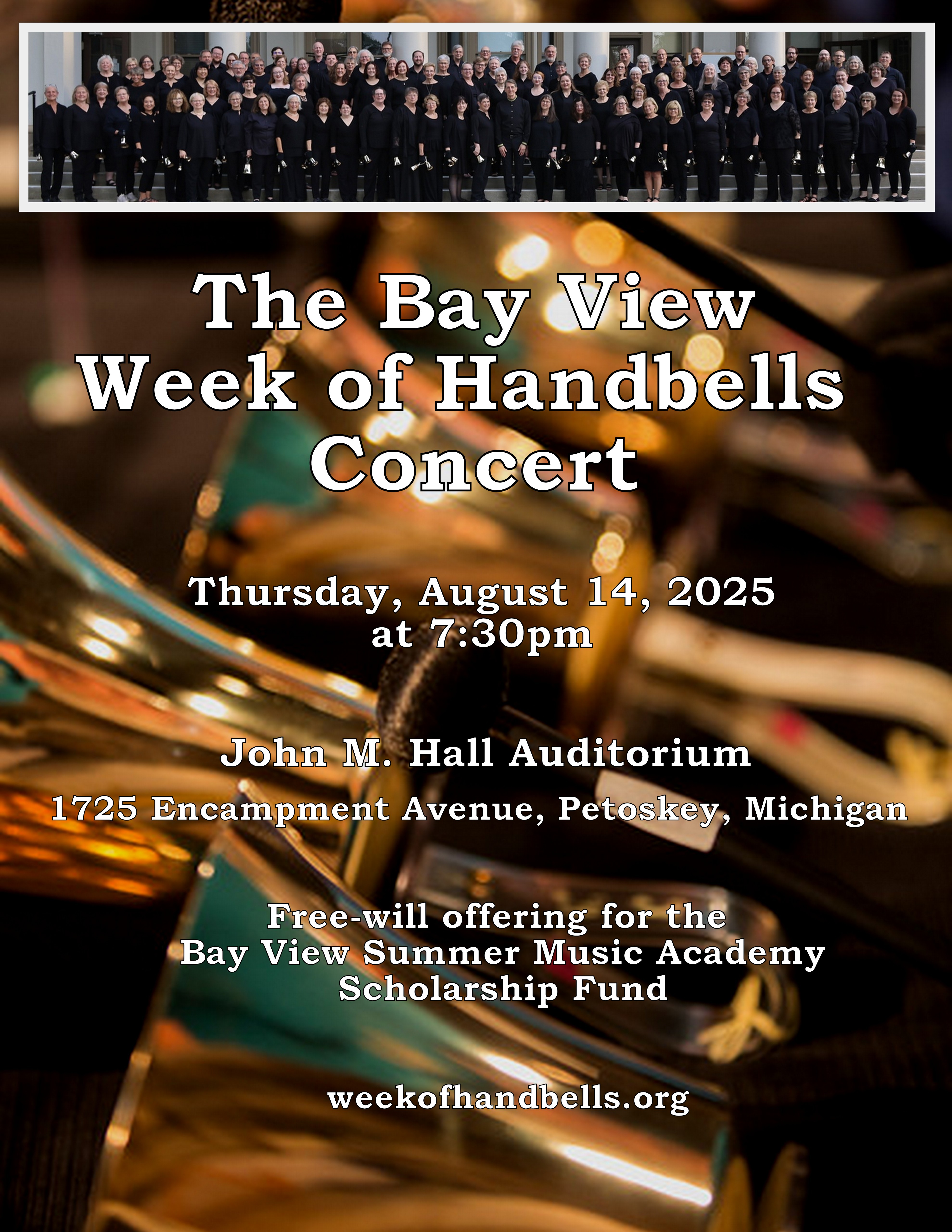 2025 Bay View Week of Handbells concert poster