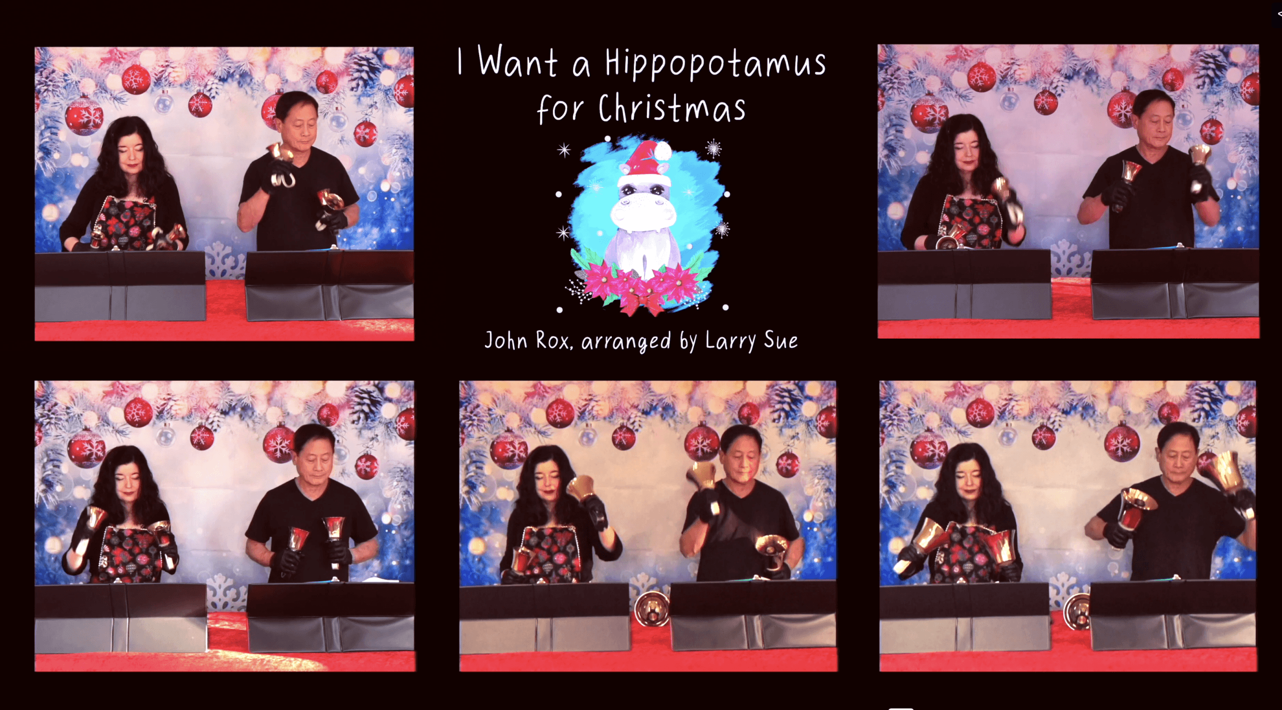 I Want a Hippopotamus for Christmas - handbell arrangement by Larry Sue, Choraegus