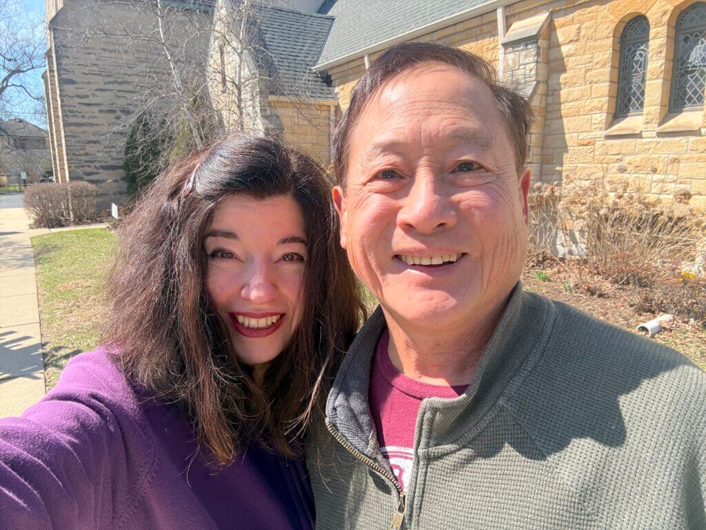 Handbell duo Larry and Carla at Ascension Lutheran Church, Riverside IL